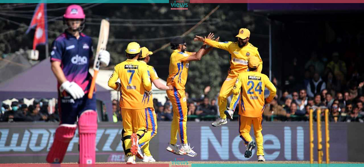 First defeat of Janakpur Bolts in NPL; Sudurpaschim Royals defeated by 72 runs