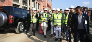 President Paudel inspects under-construction Parliament building