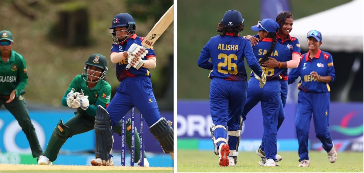 Nepal loses by 5 wickets to Bangladesh