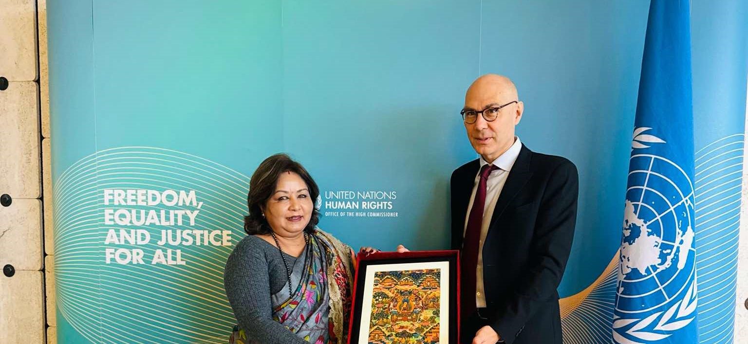 Foreign Minister Dr. Rana meets with UN High Commissioner for Human Rights