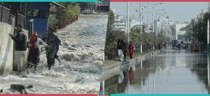 Bursting of water pipe submerges Babarmahal (Photo Feature)