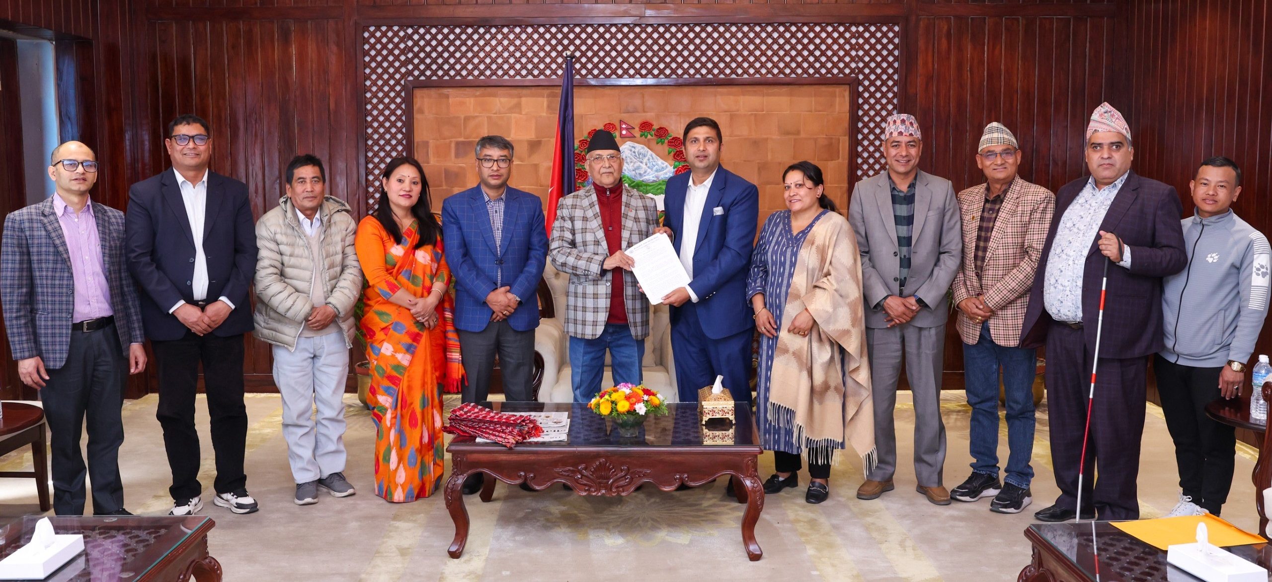 NGO Federation’s Declaration handed over to PM Oli