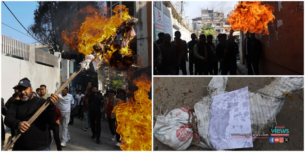 ANNFSU demonstrates government’s removal of Kulman Ghising (Photo Feature)