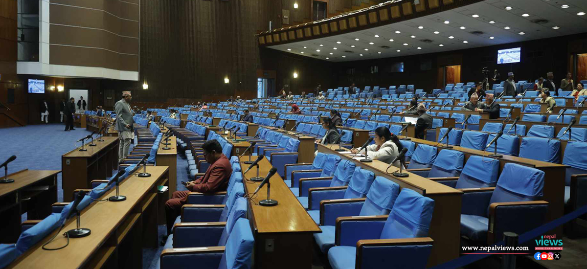 Top leaders of major parties absent in HoR’s meeting (Photo Feature)