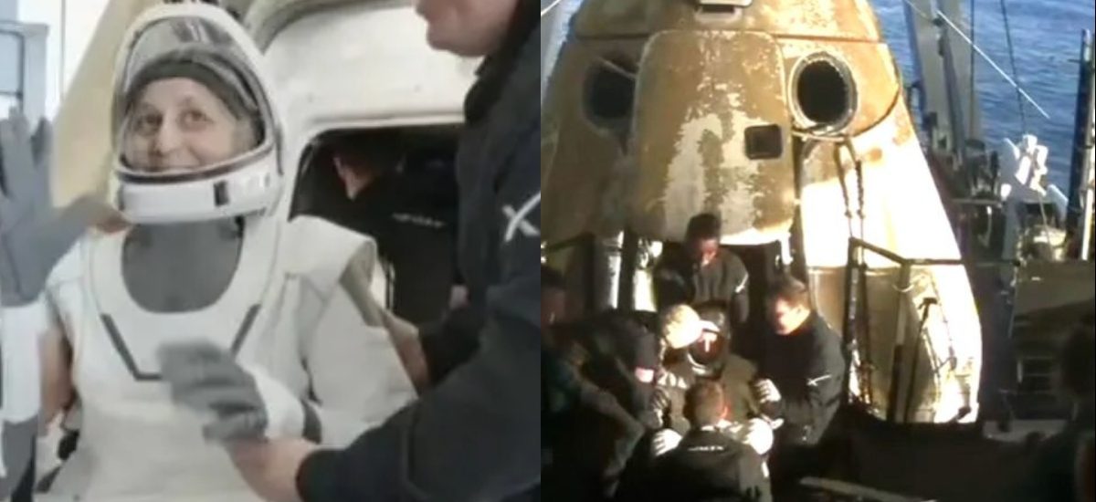 NASA’s “stranded” astronauts Wilmore and William returned to Earth after  288 days