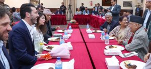PM Oli and Italian national football team former captain Buffon meet