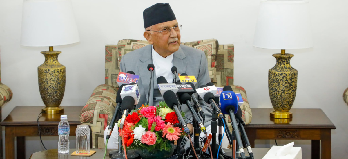 PM Oli regarding India visit: Has someone put up barbed wire to stop it?