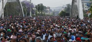 Day 27: CPN (Unified Socialist)’s solidarity in teachers’ demonstration (Photo Feature)