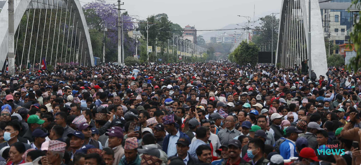Day 27: CPN (Unified Socialist)’s solidarity in teachers’ demonstration (Photo Feature)
