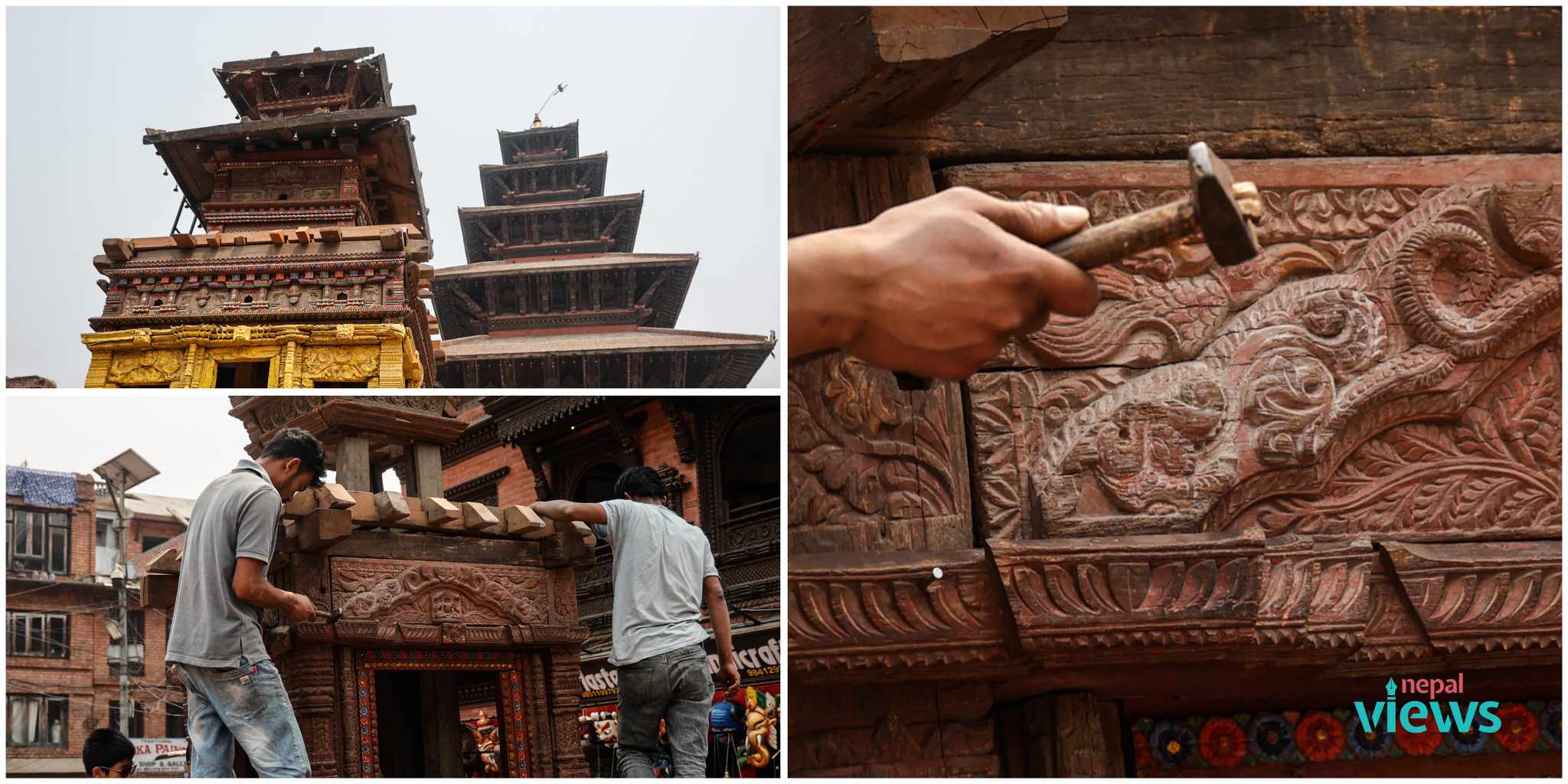 Chariot construction for Biska: Jatra in final stage (Photo Feature)