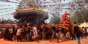 People celebrating Shri Kanti Bhairav Jatra in Gokarneshwor (Photo Feature)