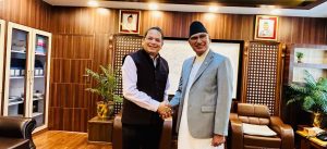 BJP leader Chauthaiwale calls on Finance Minister Paudel