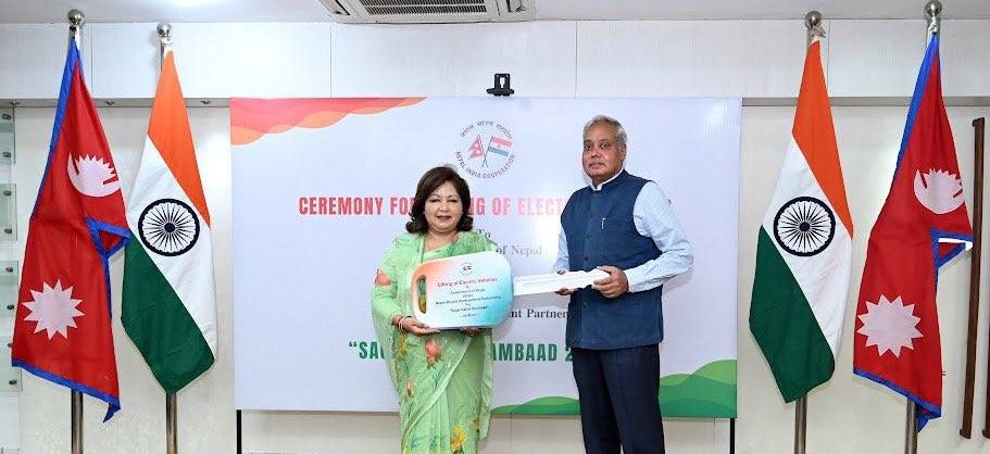 India gifts 15 electric vehicles to Nepal to facilitate organization of ‘Sagarmatha Sambaad’