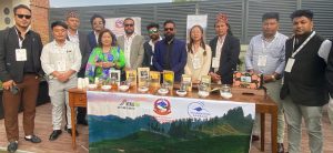 Delegates offered a taste of Ilam tea at Sagarmatha Sambaad