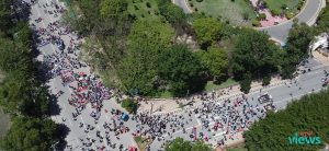 Aerial shot of CPN (UML)’s demonstration (Photos)