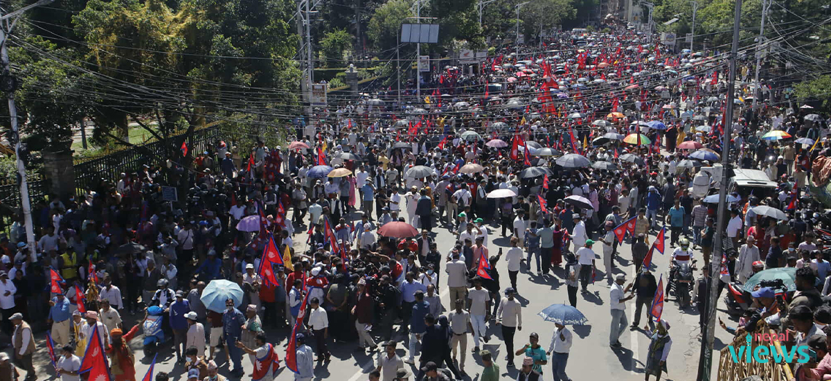 RPP-led demonstration to roam around Tundikhel (Photo Feature)