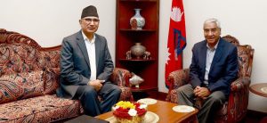 Finance Minister consults with NC President Deuba about upcoming budget