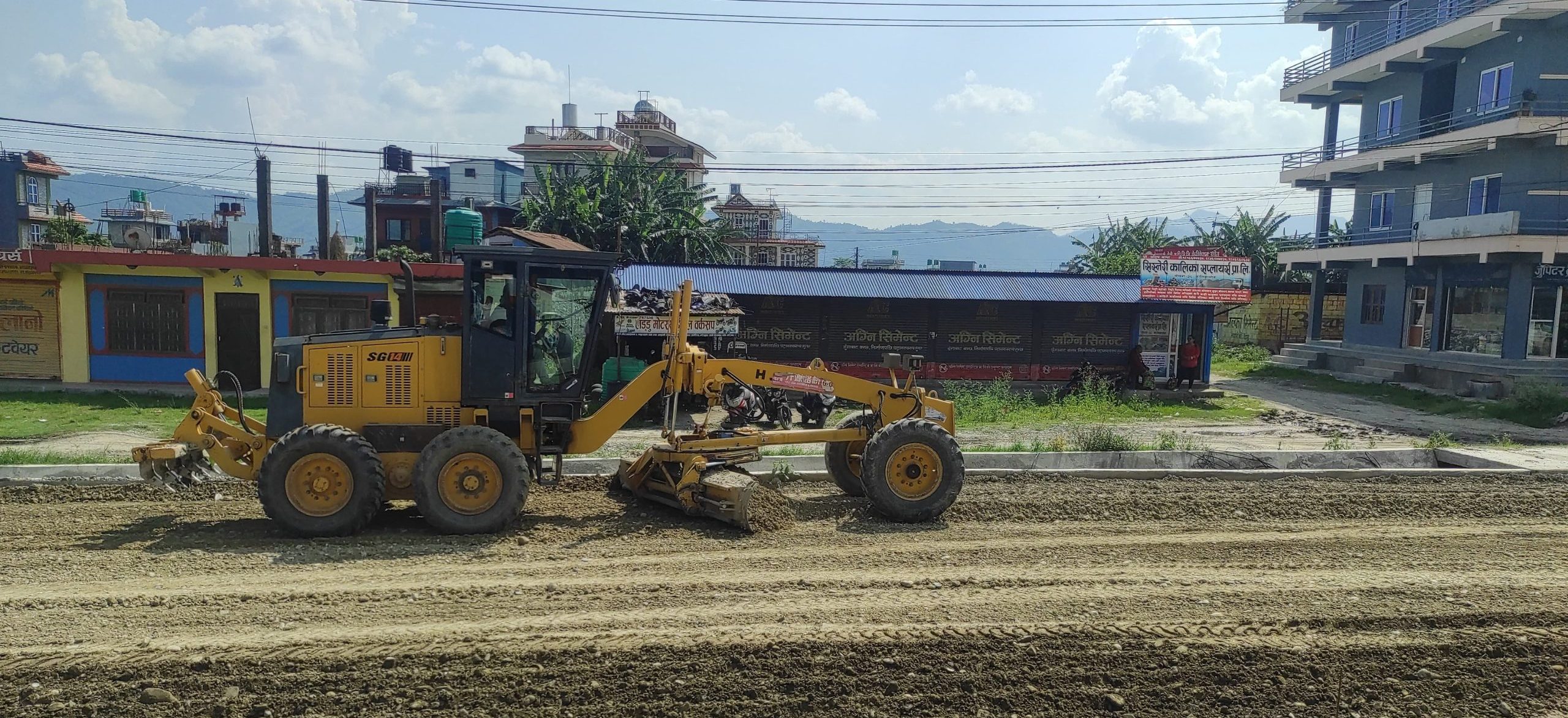 Muglin- Pokhara’s road expansion underway (Photos)