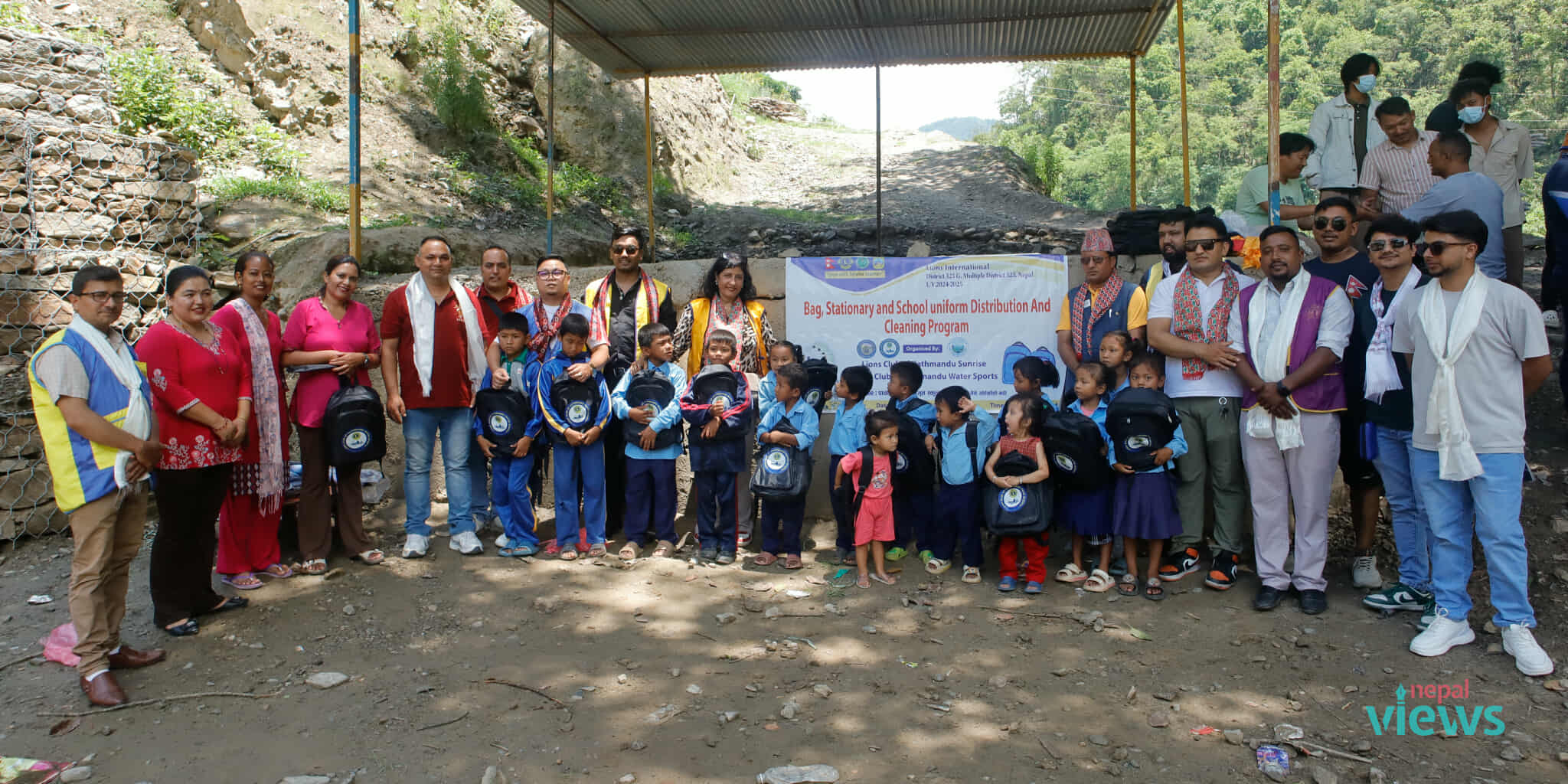 Lions Clubs distribute educational materials and uniforms to students in Sindhupalchok (Photo Feature)
