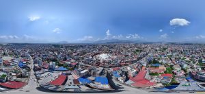 Aerial view of Boudhanath Stupa (Photos)